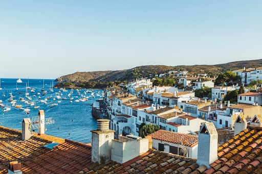 Beautiful view of Cadaques in summer. Small catalan village in Cap de Creus (Catalonia, Spain)