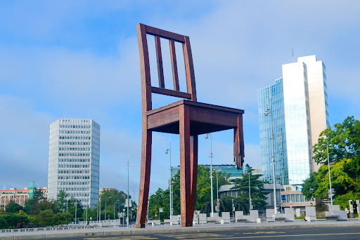 Broken chair in Geneva