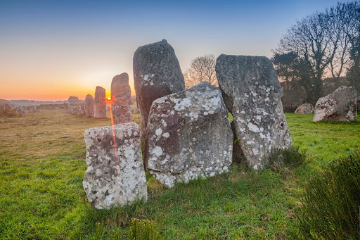 Sunrise at Carnac, Brittany, France, a UNESCO World Heritage Site